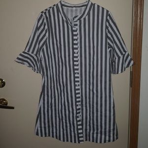 White and Gray Dress